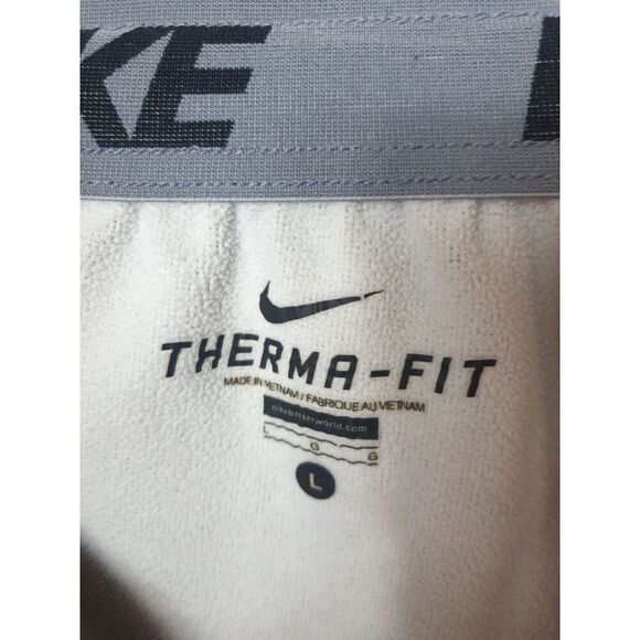 Nike Men's Therma-Fit Training Athletic Pants Sweatpants Pockets Size L Grey - Picture 7 of 7
